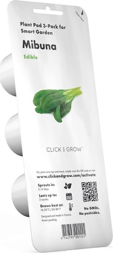 Click And Grow - Smart Garden Refill 3-Pack Mibuna