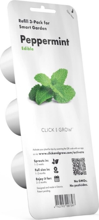 Click And Grow - Smart Garden Refill 3-Pack - Peppermint Sgr22X3