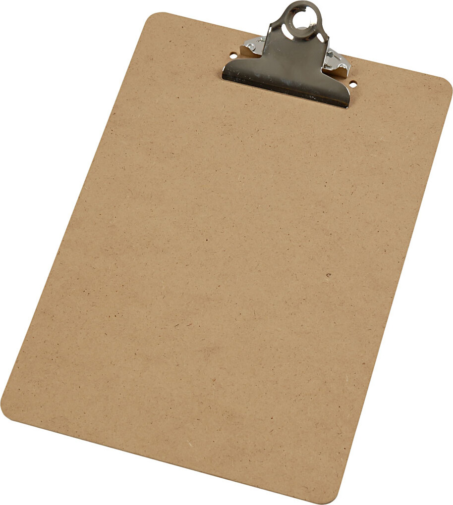 Clipboardtegneunderlag - A5 - Str 19X27X0 3 Cm - Sølv - 1 Stk
