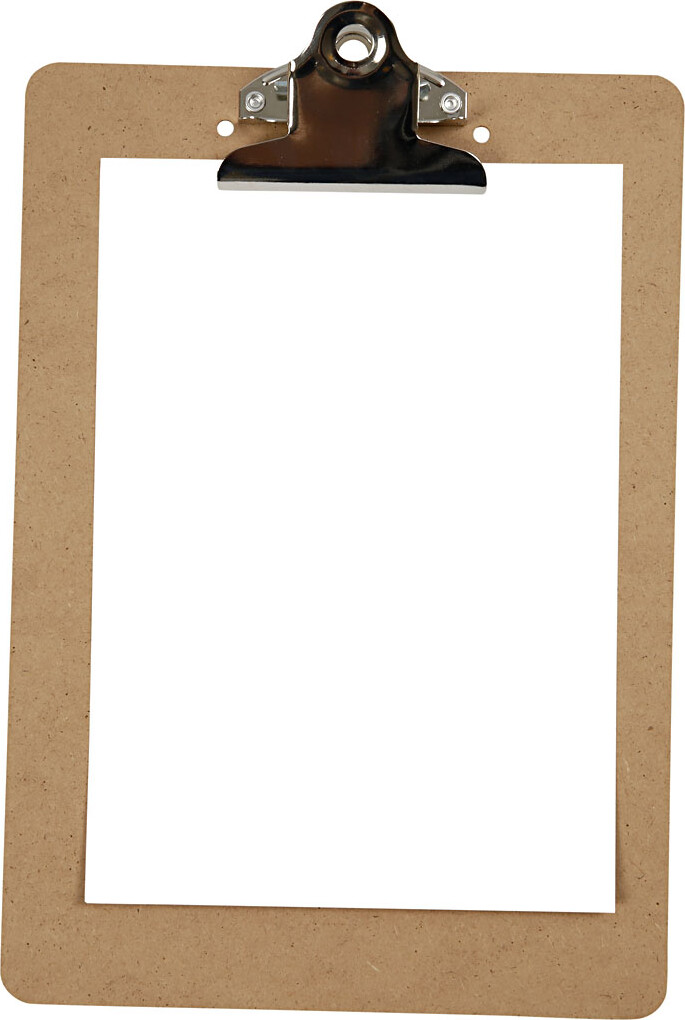 Clipboardtegneunderlag - A5 - Str 19X27X0 3 Cm - Sølv - 1 Stk