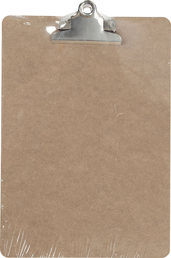 Clipboardtegneunderlag - A5 - Str 19X27X0 3 Cm - Sølv - 1 Stk