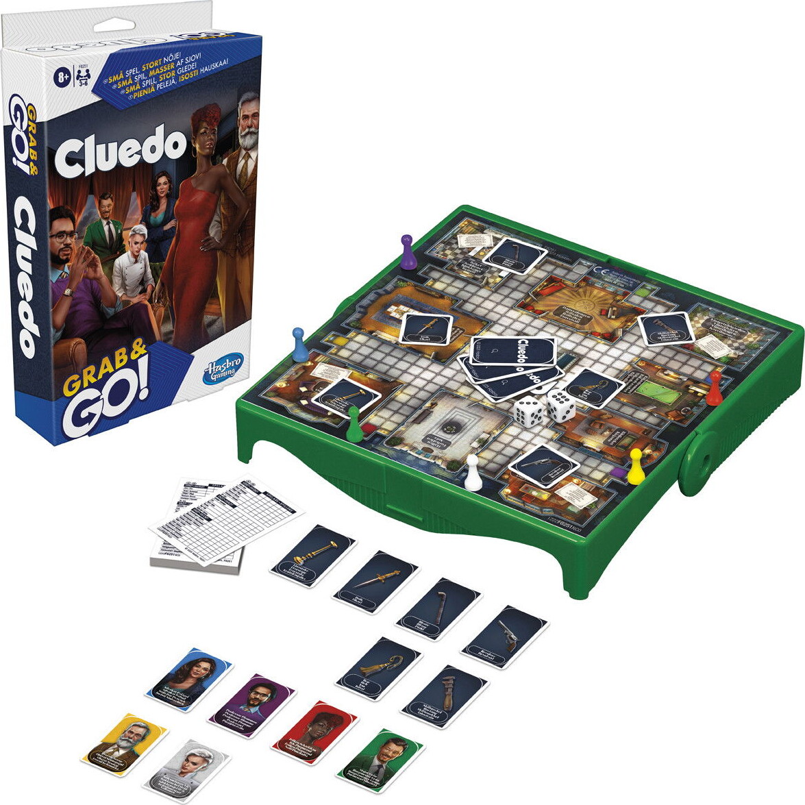 Cluedo - Grab Go - Brætspil Rejseudgave - Hasbro F8251