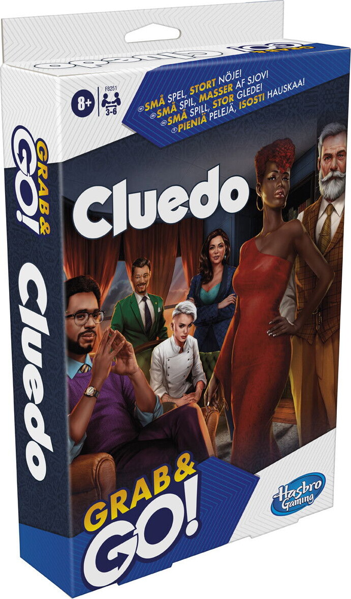 Cluedo - Grab Go - Brætspil Rejseudgave - Hasbro F8251