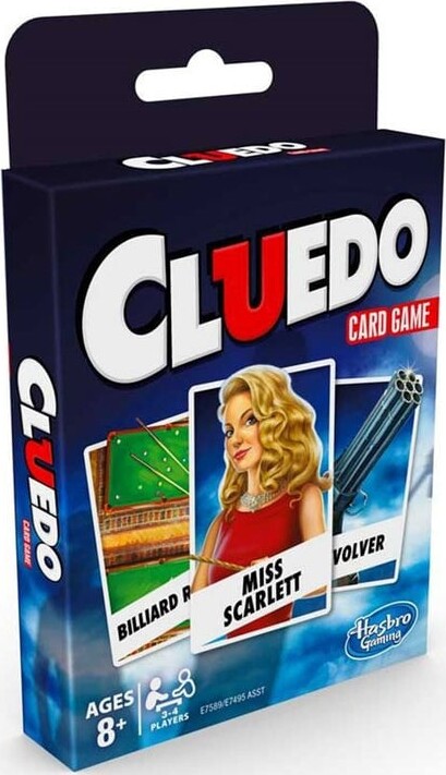 Clue - Cluedo Kortspil Udgave - Dansk Norsk - Hasbro E7599