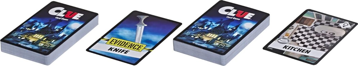 Clue - Cluedo Kortspil Udgave - Dansk Norsk - Hasbro E7599