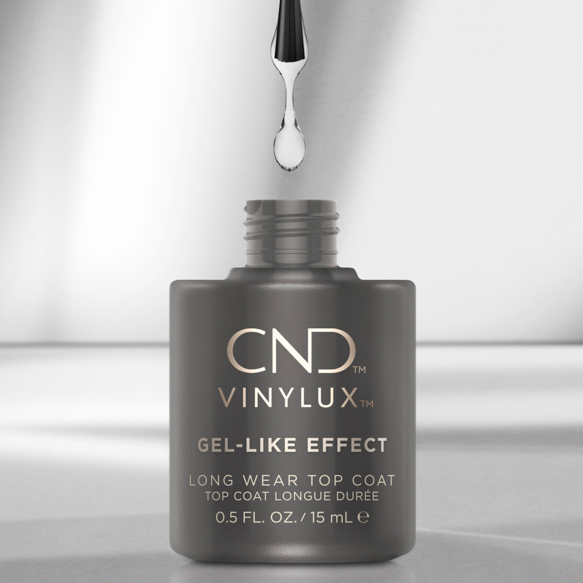 Cnd - Long Wear Gel Shine Top Coat - Clear