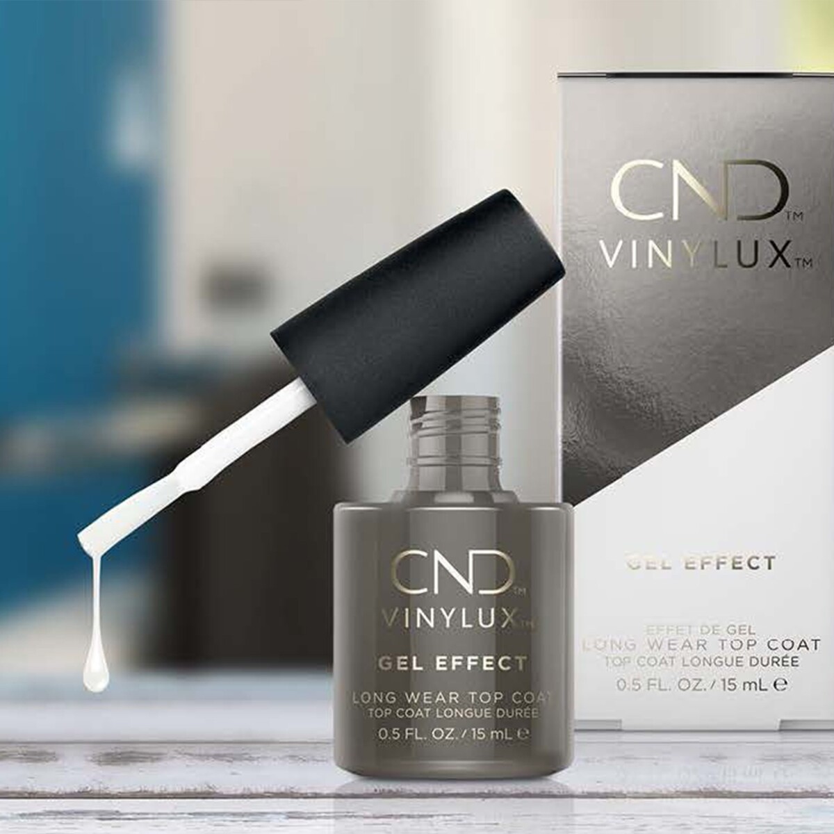 Cnd - Long Wear Gel Shine Top Coat - Clear