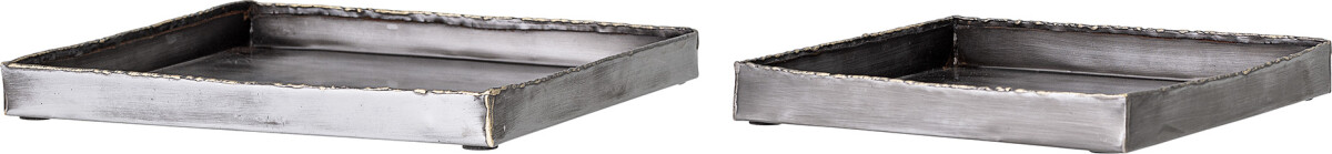 Bloomingville - Cody Serveringsbakke - Sort - Metal - 2 Stk