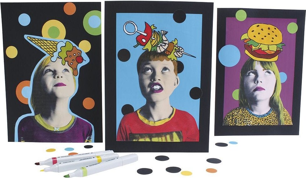 Color Bar - Mønstret Papir - A4 - 10 Mønstre - 160 Ark