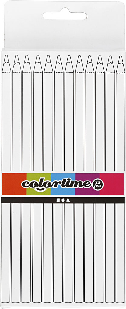 Colortime Farveblyanter - L 17 Cm - Mine 3 Mm - Lyseblå - 12 Stk