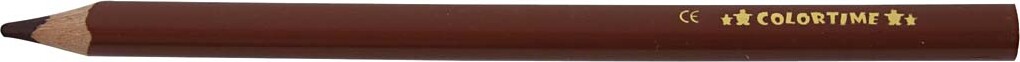 Trekantet Farveblyanter - Mine 5 Mm - Jumbo - Brun - 12 Stk