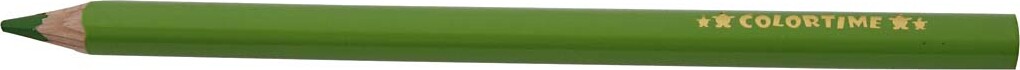 Trekantet Farveblyanter - Mine 5 Mm - Jumbo - Lys Grøn - 12 Stk