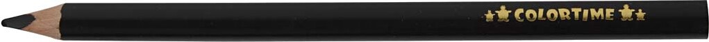 Trekantet Farveblyanter - Mine 5 Mm - Jumbo - Sort - 12 Stk