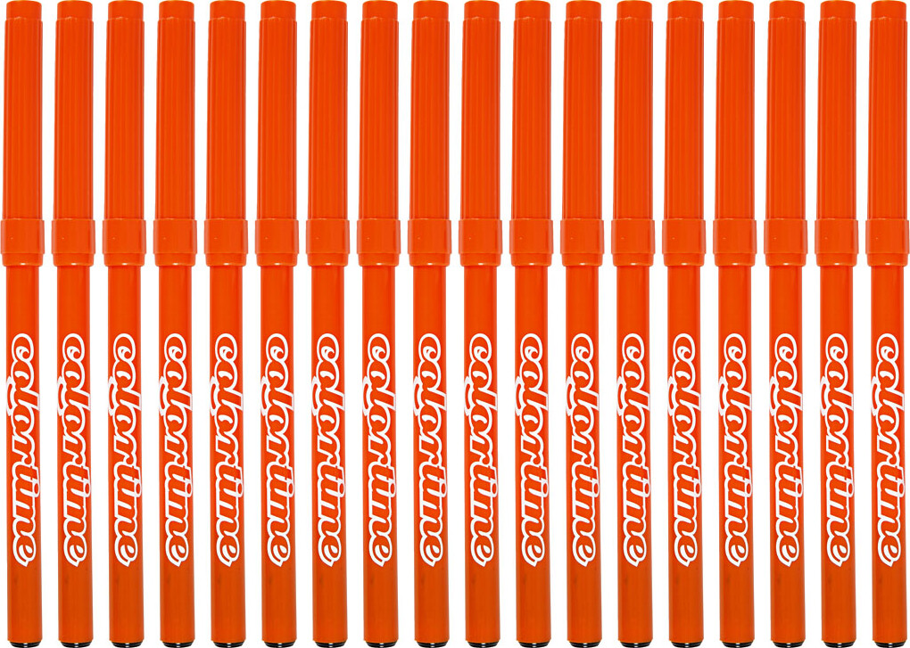 Tusser - Vandbaserede - Tykkelse 2 Mm - Orange - 18 Stk