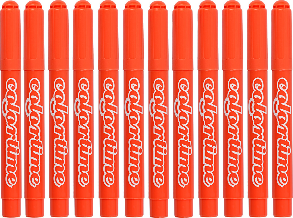 Tusser - Vandbaserede - Tykkelse 5 Mm - Mandarin - 12 Stk