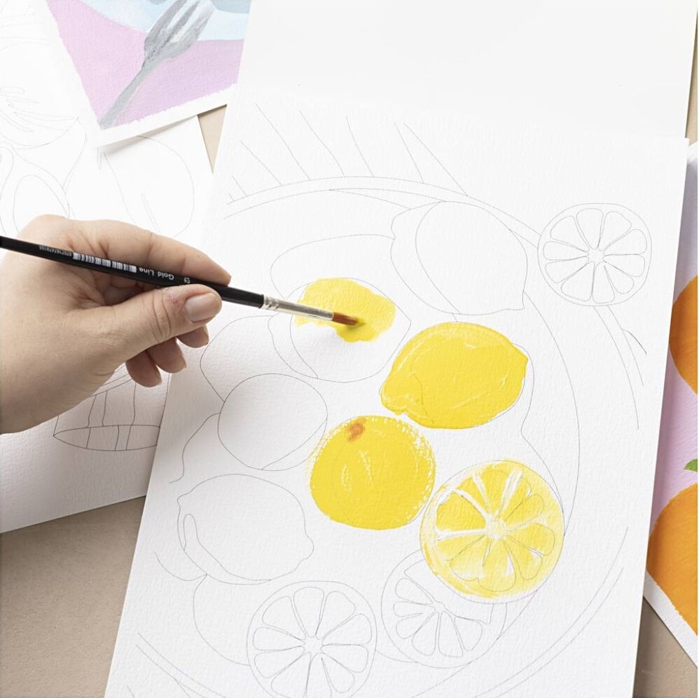 Colour-In Papirblok - A4 - Ark 210X297 Mm - Koldpresset Mellemkornet - 300