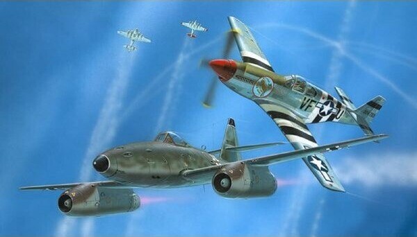 Revell - Messerschmitt Me 262 P-51B Mustang Fly Byggesæt - 1 72 - Level 3 