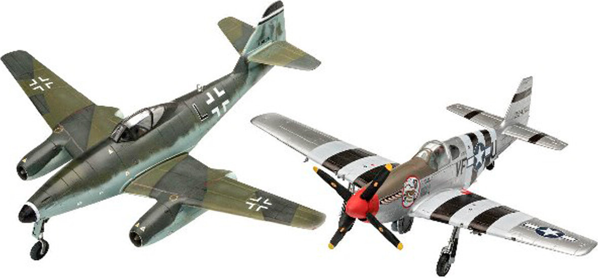 Revell - Messerschmitt Me 262 P-51B Mustang Fly Byggesæt - 1 72 - Level 3 
