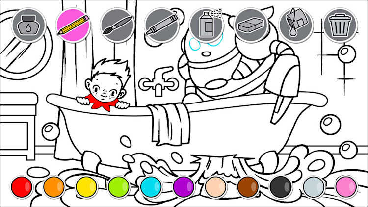 Comic Coloring Book Complete Edition Import