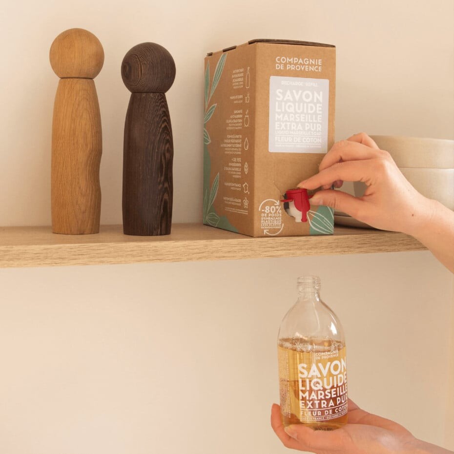 Compagnie De Provence - Flydende Marseille-Sæbe Refill Cotton Flower 3 L