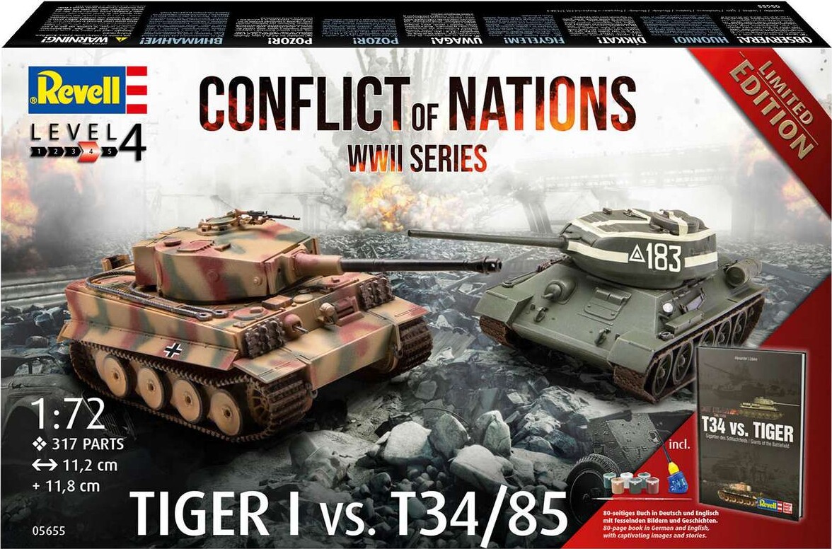 Revell - Conflict Wwii Tiger Vs T3485 - 1 72 - Level 4 - 05655