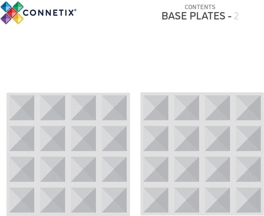 Connetix - Base Plate - Clear - 2 Stk Ct-C-00002-Bp