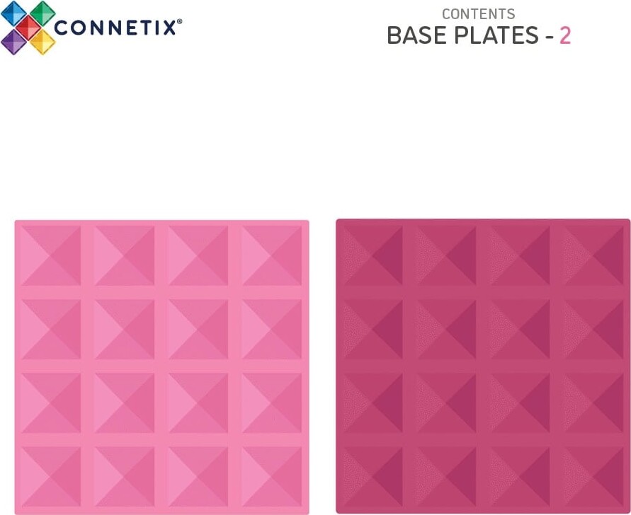 Connetix - Base Plate - Pastel Pink Berry - Ct-P-Pb002-Bp