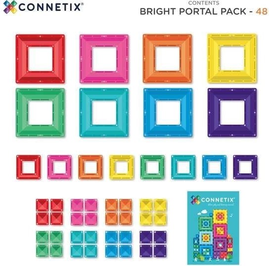 Connetix - Bright Portal Sæt - 48 Stk