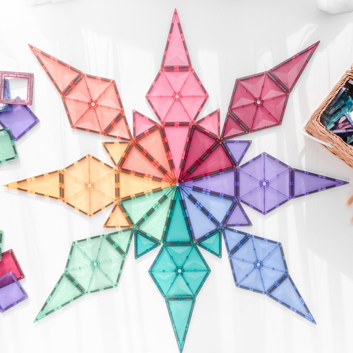 Connetix - Geometry Pack - Magnetsæt 40 Dele - Pastel Ct-P-00040-Ge