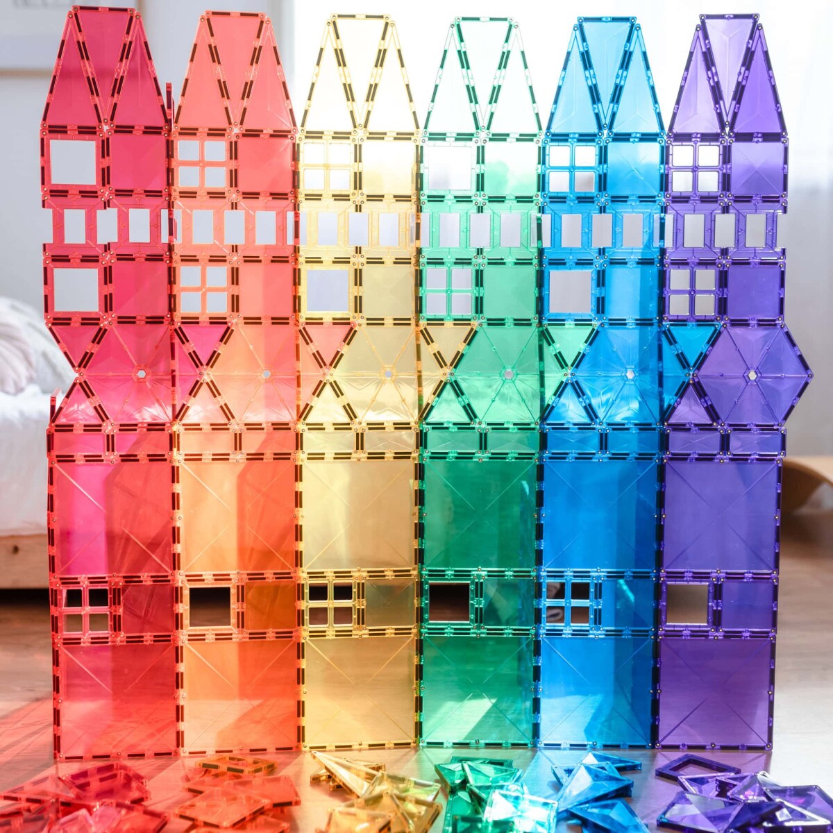 Connetix - Mega Pack Magnetsæt 212 Dele - Rainbow Ct-R-00212-Me