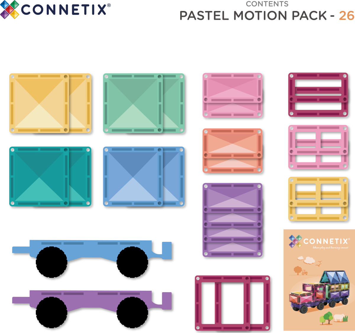 Connetix - Pastel Motion Pack Ct-P-00026-Mo