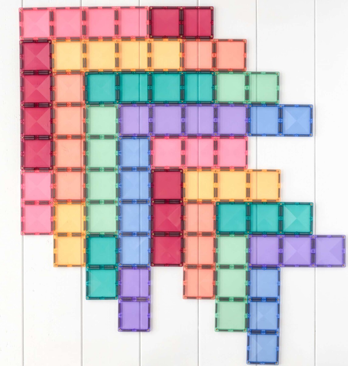Connetix - Ractangle Pack - Magnetsæt 24 Dele - Pastel Ct-P-00024-Re
