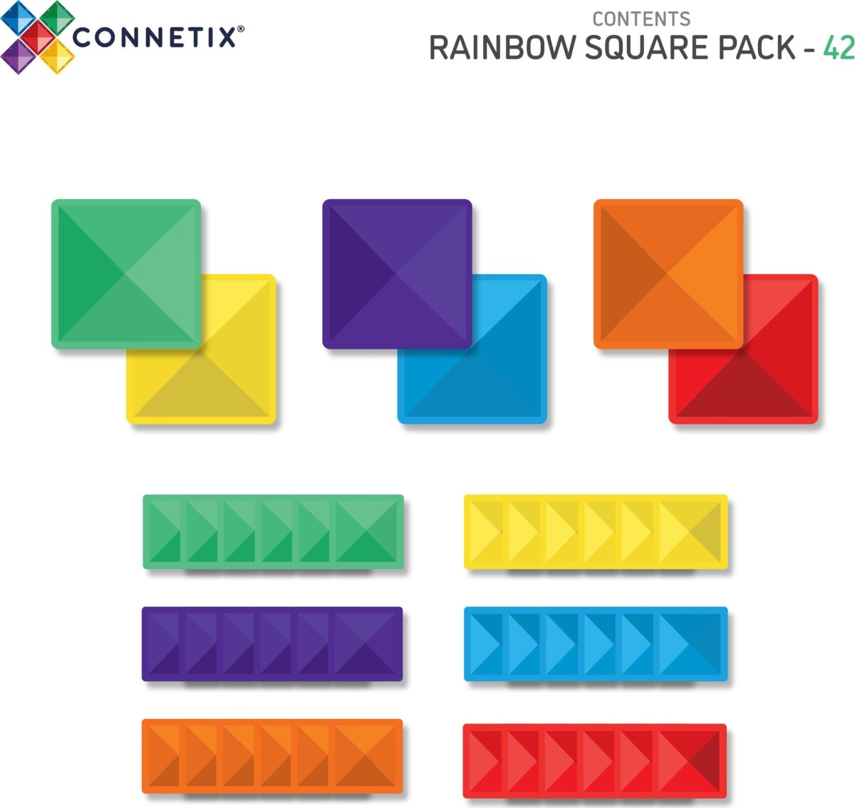 Connetix - Square Pack 42 Dele - Ct-R-00042-Sq
