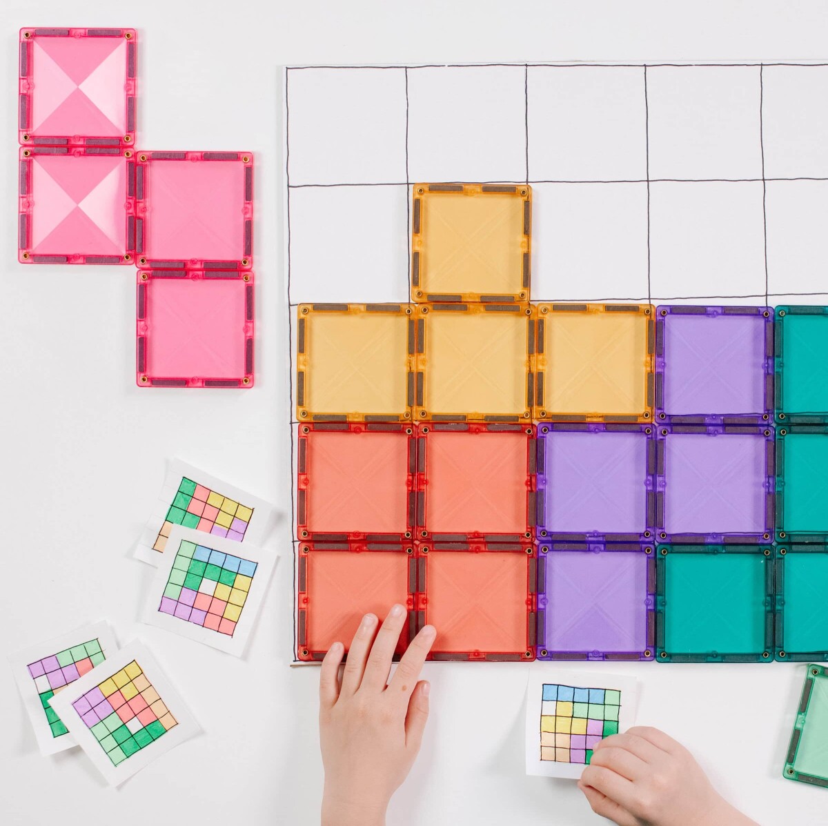 Connetix - Square Pack - Magnetsæt 40 Dele - Pastel Ct-P-00040-Sq