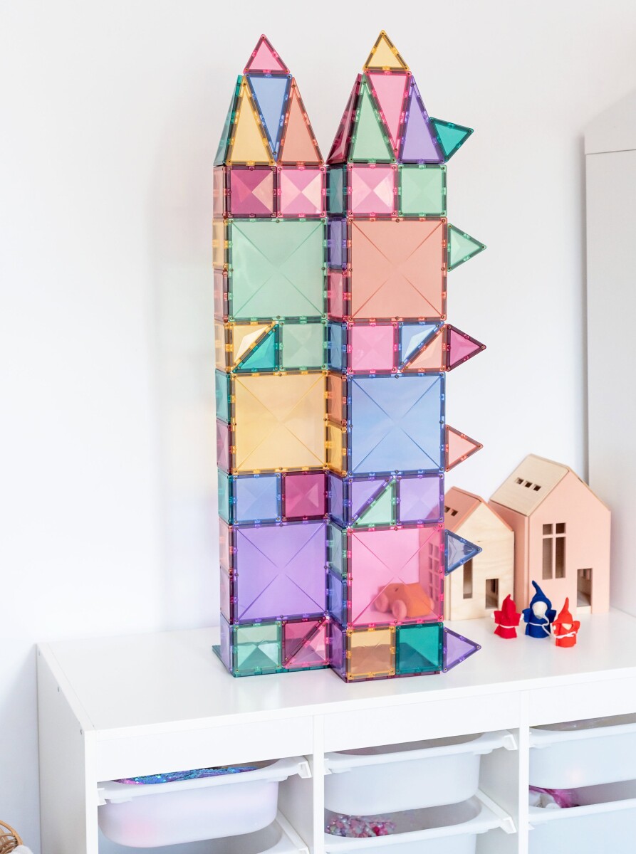 Connetix - Starter Pack - Magnetsæt 64 Dele - Pastel Ct-P-00064-St