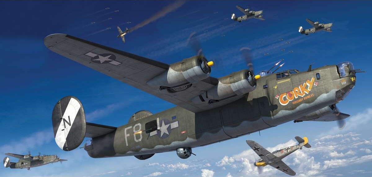 Airfix - Consolidated B-24H Liberator Fly Byggesæt - 1 72 - A09010