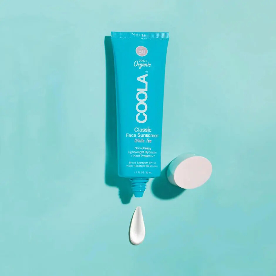 Coola - Classic Ansigts Lotion Solcreme White Tea Spf50 - 50 Ml