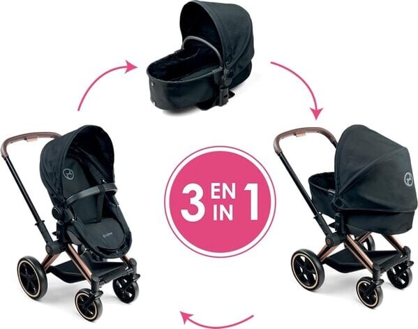 Corolle - Mgp 1417 Cybex-3In1 Pram - Blk