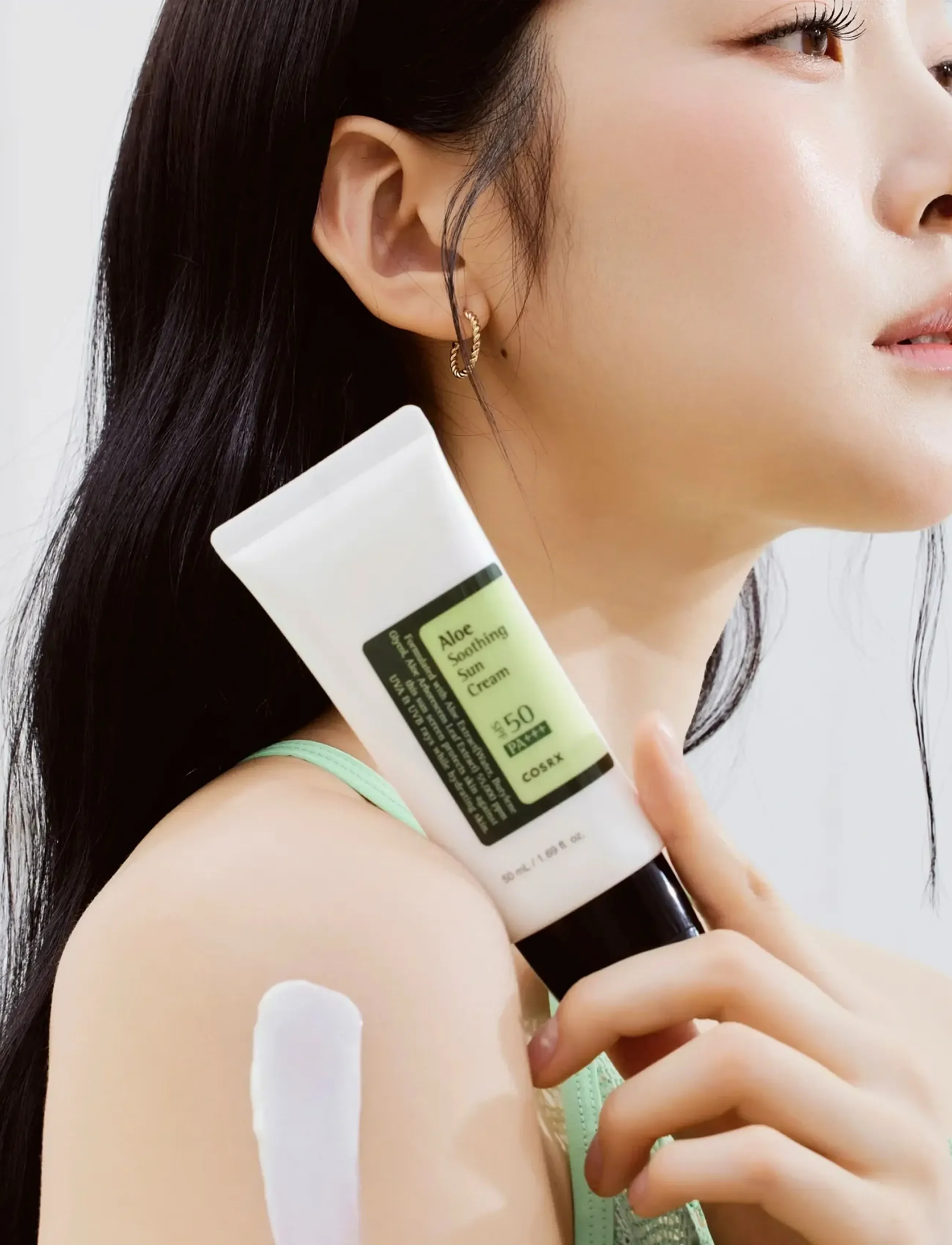 Cosrx - Aloe Soothing Sun Cream Spf50 Pa 50 Ml - Solcreme