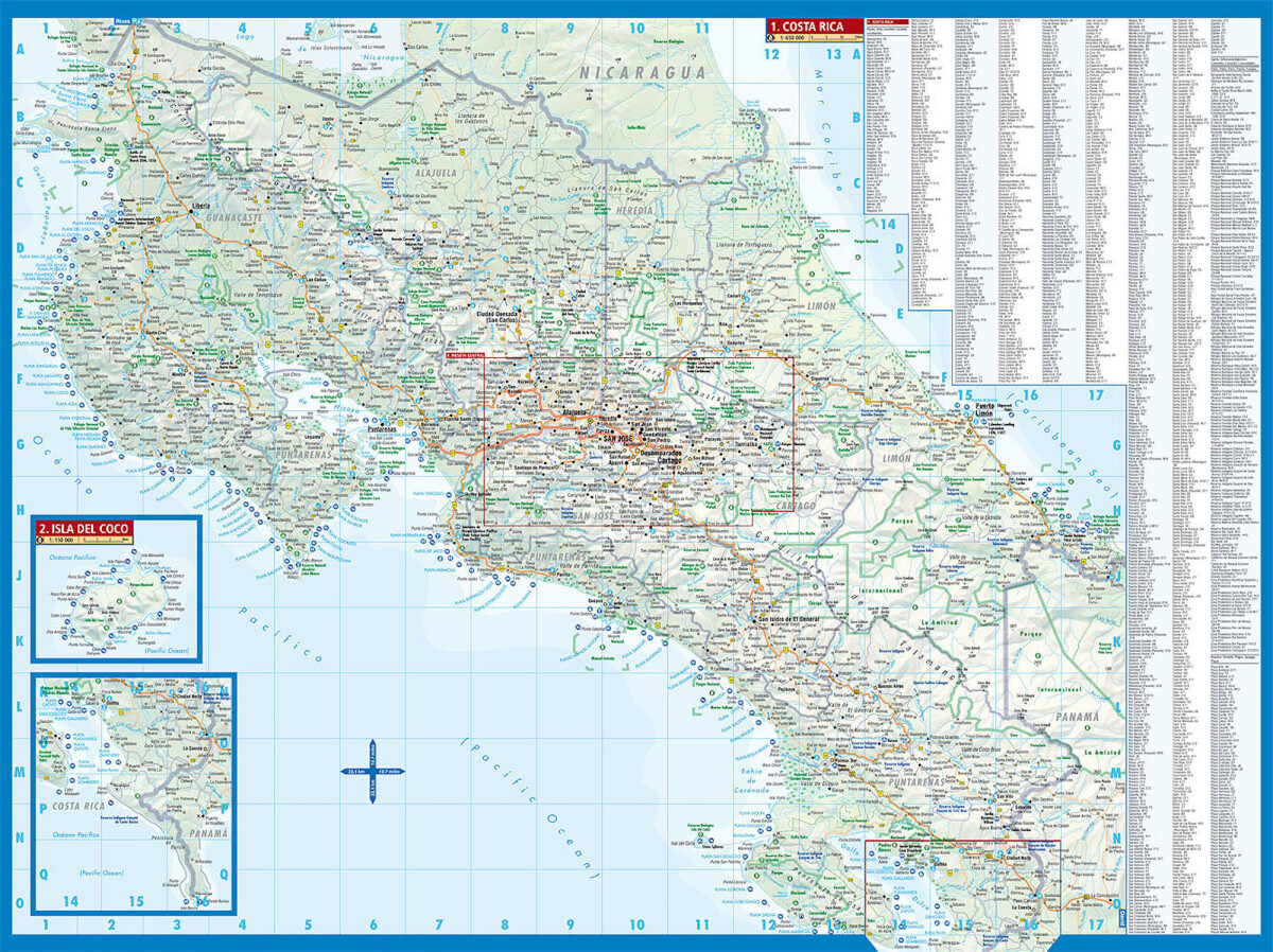 Costa Rica - Borch Maps