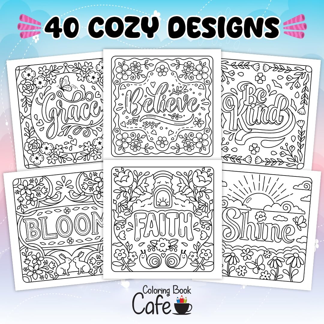 Cosy Vibes - Cozy Coloring Cute And Cozy Coloring Book