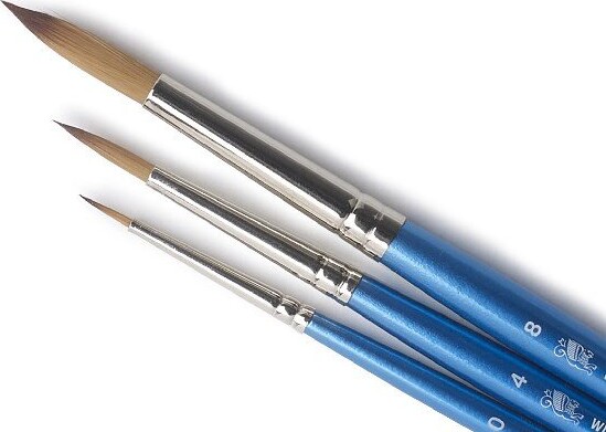 Winsor Newton - Cotman Brush Short Handle Round Set 0 4 8 - Malerpensler