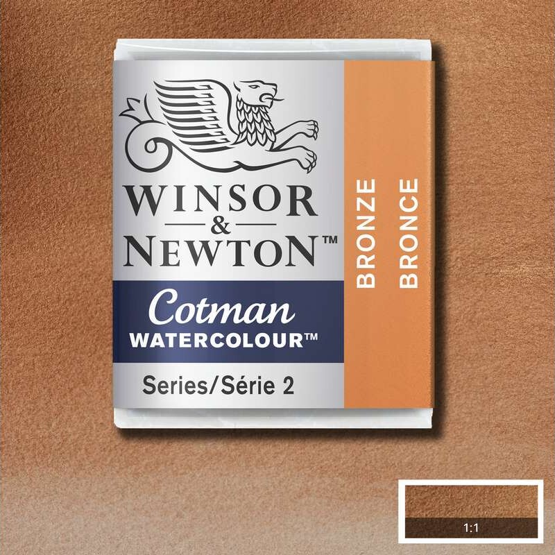 Winsor Newton - Cotman Watercolour - 12 Pan - Bronze