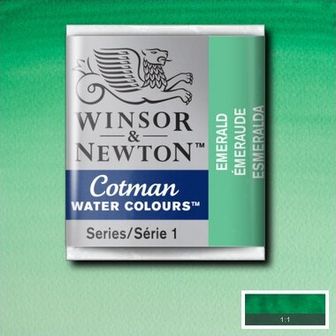 Winsor Newton - Cotman Watercolour - 12 Pan - Smaragd Grøn