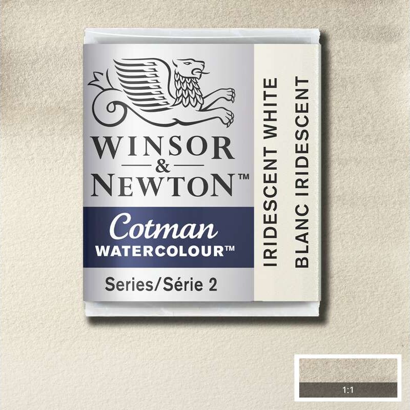 Winsor Newton - Cotman Watercolour - 12 Pan - Iriserende Hvid