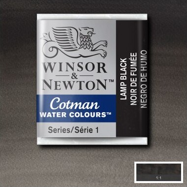 Winsor Newton - Cotman Watercolour - 12 Pan - Lampe Sort