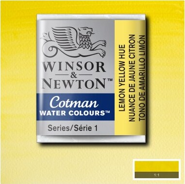 Winsor Newton - Cotman Watercolour - 12 Pan - Citron Gul