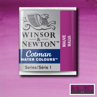 Winsor Newton - Cotman Watercolour - 12 Pan - Mauve Lilla