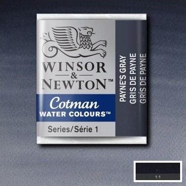Winsor Newton - Cotman Watercolour - 12 Pan - Paynes Grå