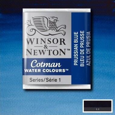 Winsor Newton - Cotman Watercolour - 12 Pan - Preussisk Blå